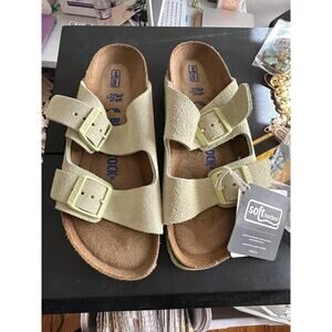BIRKENSTOCK Arizona SFB Suede Soft Bed Slim Sandals 35